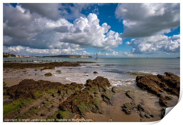 Small Hope Beach Shanklin Print by Wight Landscapes