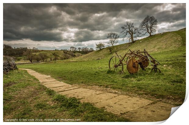 Threshing time Print by kevin cook