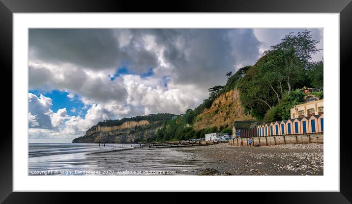 Shanklin Beach Framed Mounted Print by Wight Landscapes