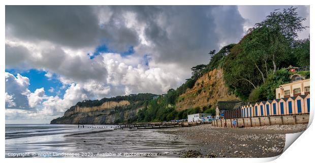 Shanklin Beach Print by Wight Landscapes
