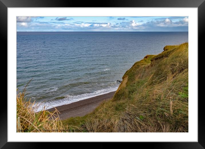 Sheringham cliff top Framed Mounted Print by Chris Yaxley