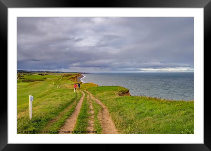 The north Norfolk Coastal Path Framed Mounted Print by Chris Yaxley