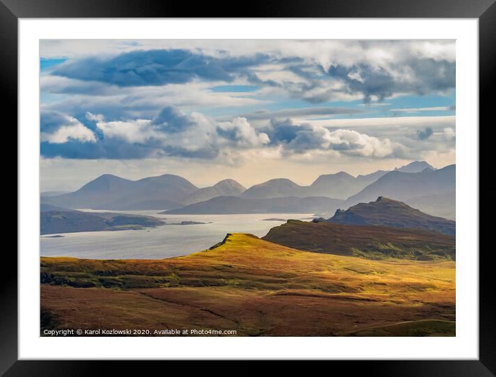 Isle of Skye Framed Mounted Print by Karol Kozlowski
