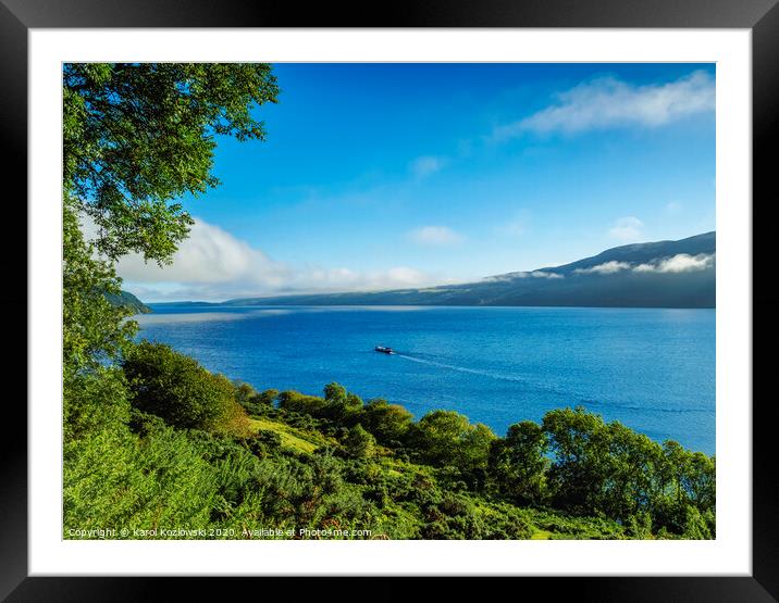 Landscape of the Loch Ness Framed Mounted Print by Karol Kozlowski