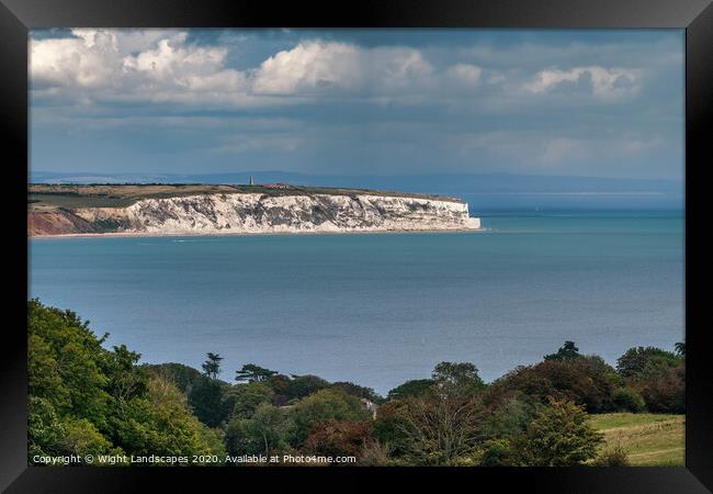 Culver Cliffs and Down Isle Of Wight Framed Print by Wight Landscapes