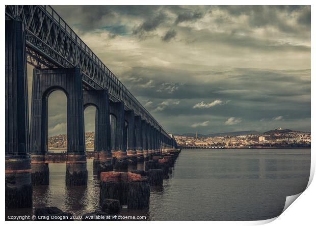 Tay Rail Bridge - Dundee Print by Craig Doogan