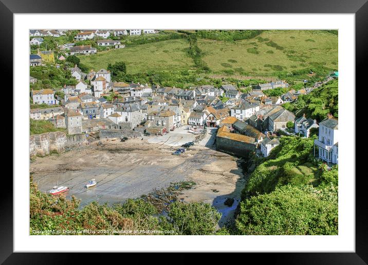 Port Issac Cornwall Framed Mounted Print by Diane Griffiths
