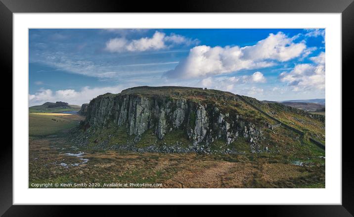 The Shelf on Hadrians Wall Framed Mounted Print by Kevin Smith