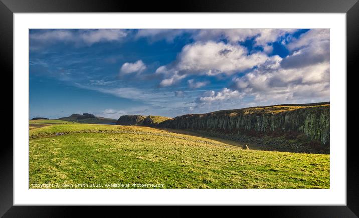 The Shelf, Hadrians Wall Framed Mounted Print by Kevin Smith