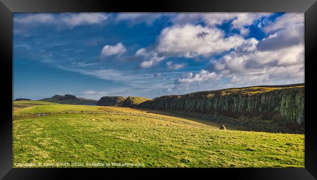 The Shelf, Hadrians Wall Framed Print by Kevin Smith