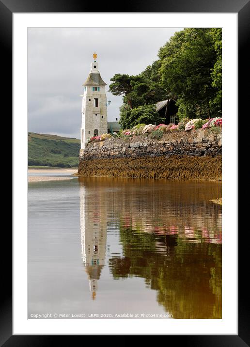 Reflection of the Camera Obscura, Portmeirion Framed Mounted Print by Peter Lovatt  LRPS