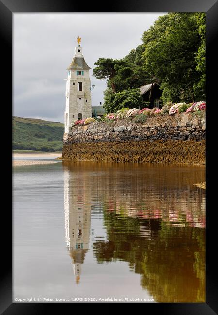 Reflection of the Camera Obscura, Portmeirion Framed Print by Peter Lovatt  LRPS