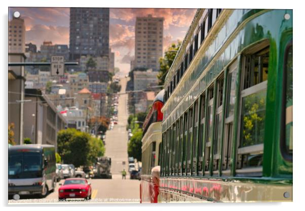 Streets of San Francisco at Dawn Acrylic by Darryl Brooks