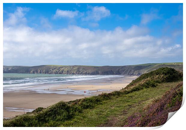 Newgale Beach, Pembrokeshire, Wales. Print by Colin Allen