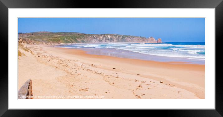 Captivating Phillip Island Panorama Framed Mounted Print by Holly Burgess