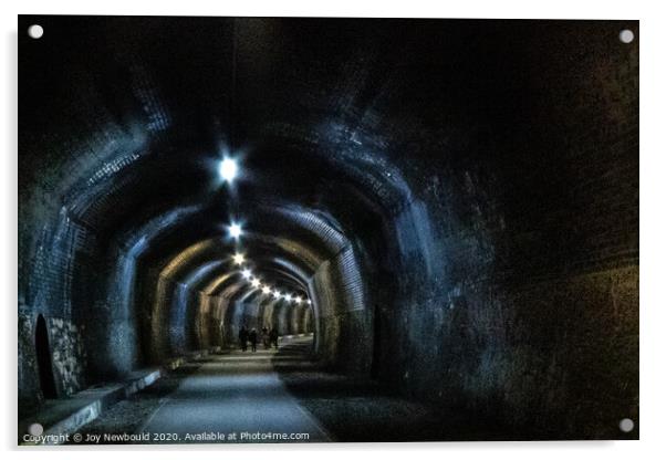 Railway Tunnel at Monsal Head Acrylic by Joy Newbould
