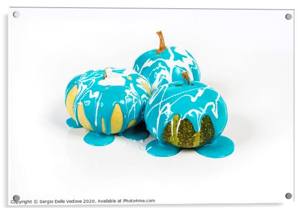 pumpkins colored Acrylic by Sergio Delle Vedove