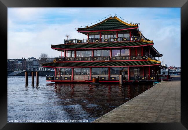 Chinese Building in Amsterdam  Framed Print by Danilo Cattani