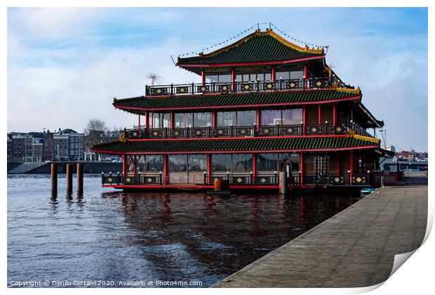 Chinese Building in Amsterdam  Print by Danilo Cattani
