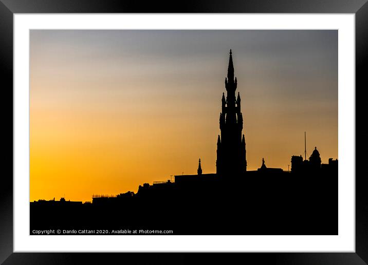 The Scott Monument Framed Mounted Print by Danilo Cattani
