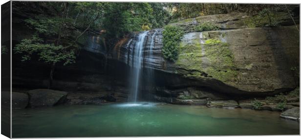 Serenity Falls Canvas Print by Pete Evans