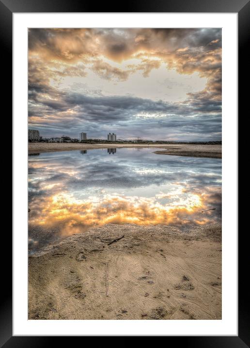 Reflections at Sunset Framed Mounted Print by Pete Evans
