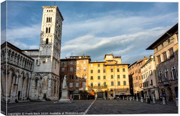 Lucca, Italy, the Cathedral of Saint Michele Canvas Print by Frank Bach