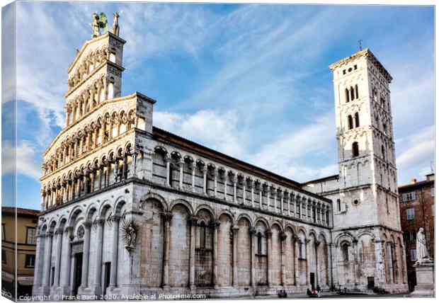 Lucca, Italy, the Cathedral of Saint Michele Canvas Print by Frank Bach