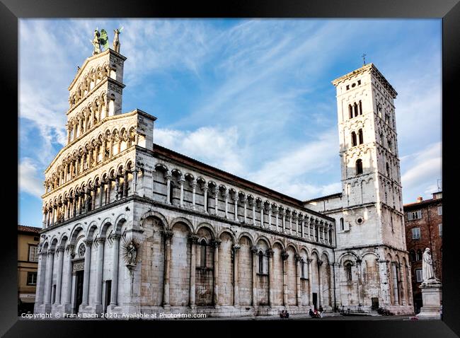Lucca, Italy, the Cathedral of Saint Michele Framed Print by Frank Bach