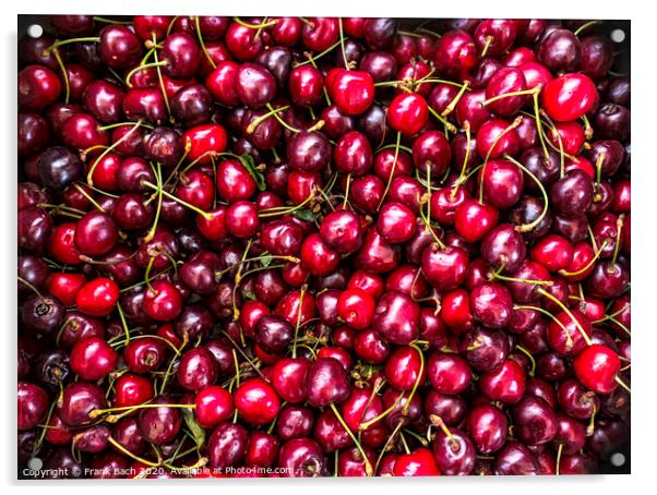 Fresh cherries Acrylic by Frank Bach