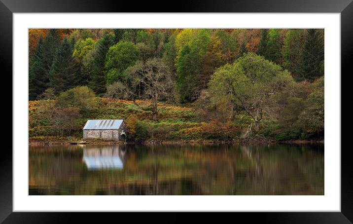 The Boathouse at Dubh Loch Framed Mounted Print by Rich Fotografi 