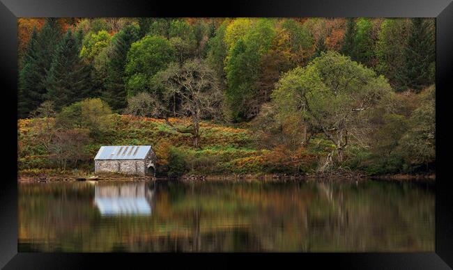 The Boathouse at Dubh Loch Framed Print by Rich Fotografi 