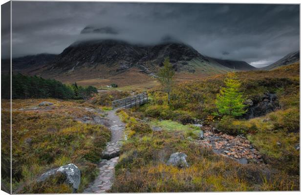 Buachaille Etive More view point. Canvas Print by Craig Breakey