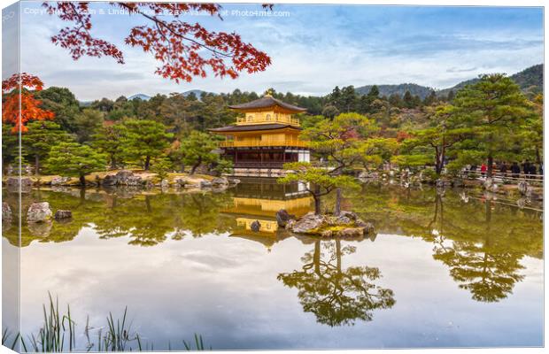 Golden Pavilion, Kyoto, Japan Canvas Print by Colin & Linda McKie