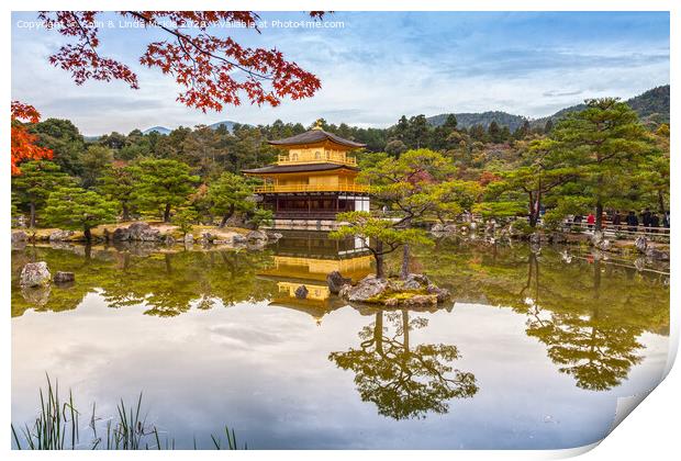 Golden Pavilion, Kyoto, Japan Print by Colin & Linda McKie
