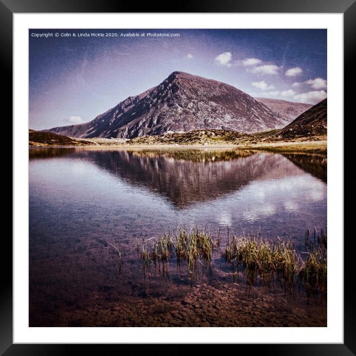 Pen yr Ole Wen, Snowdonia Framed Mounted Print by Colin & Linda McKie