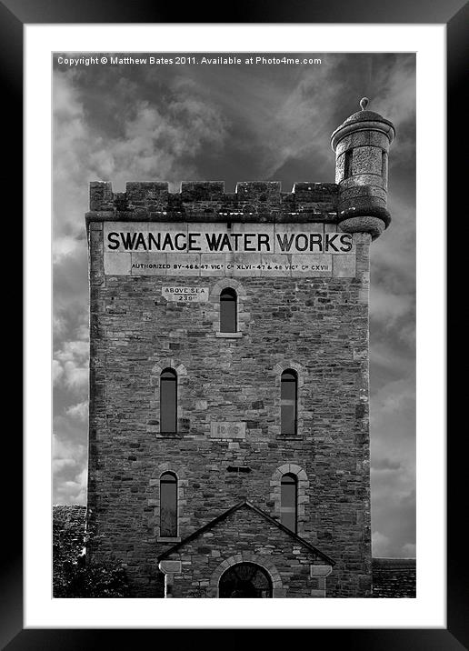 Swanage Water Works Framed Mounted Print by Matthew Bates