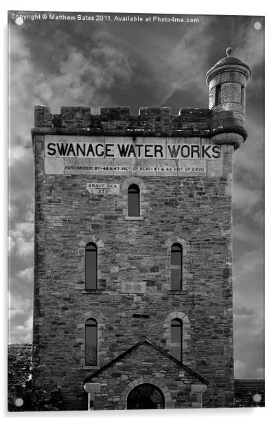 Swanage Water Works Acrylic by Matthew Bates