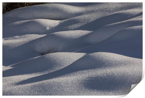 snow shadow Print by Thomas Schaeffer