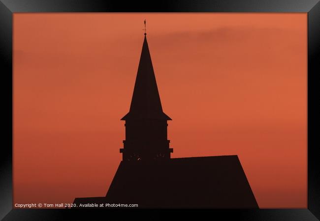 Church at sunrise Framed Print by Tom Hall