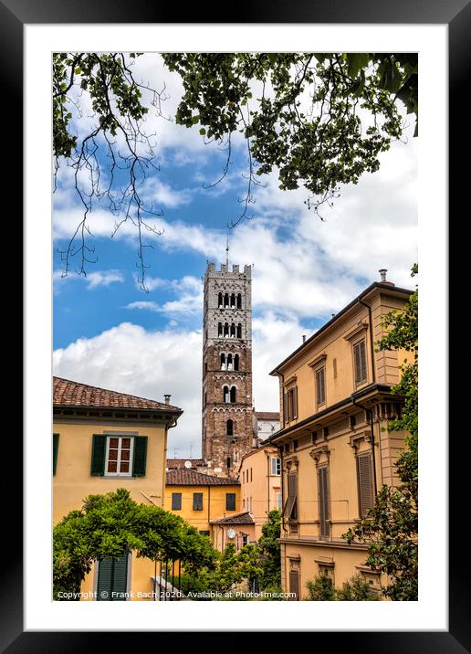 Dome of Lucca / Duomo di Lucca, Tuscany, Italy Framed Mounted Print by Frank Bach