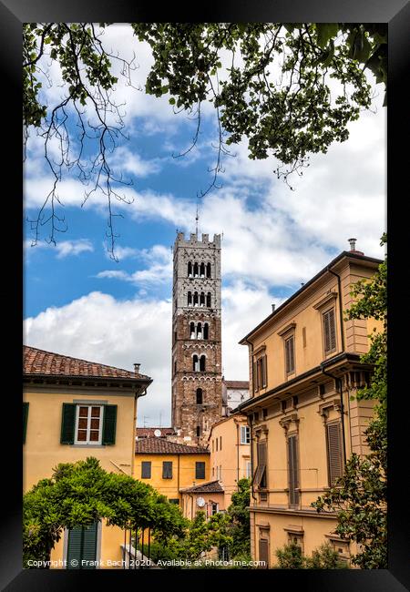 Dome of Lucca / Duomo di Lucca, Tuscany, Italy Framed Print by Frank Bach