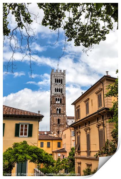 Dome of Lucca / Duomo di Lucca, Tuscany, Italy Print by Frank Bach