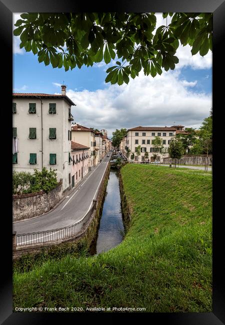 Lucca, Tuscany, Italy. Streets and canals Framed Print by Frank Bach