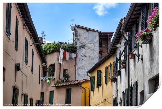 Lucca, Tuscany, Italy. Streets Print by Frank Bach