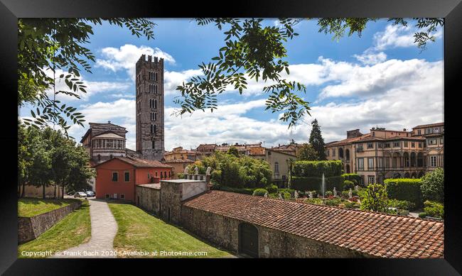 Lucca, Tuscany, Italy. Streets Framed Print by Frank Bach