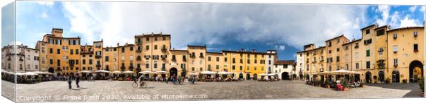 Amphitheater square in Lucca in Tuscany, Italy Canvas Print by Frank Bach
