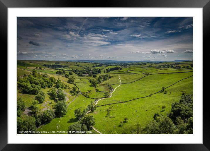 Malham view Framed Mounted Print by kevin cook