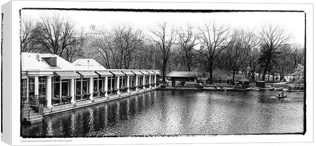 Central Park Boathouse Canvas Print by peter tachauer