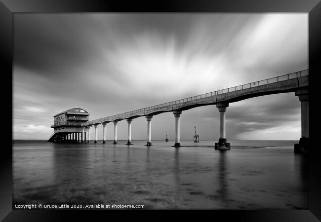 Long exposure of Bembridge lifeboat station Framed Print by Bruce Little